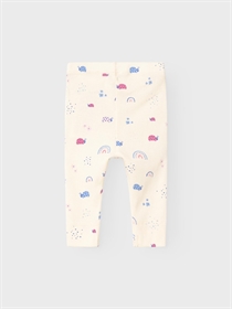 NAME IT Mariehøne Rib Leggings Nanine Buttercream